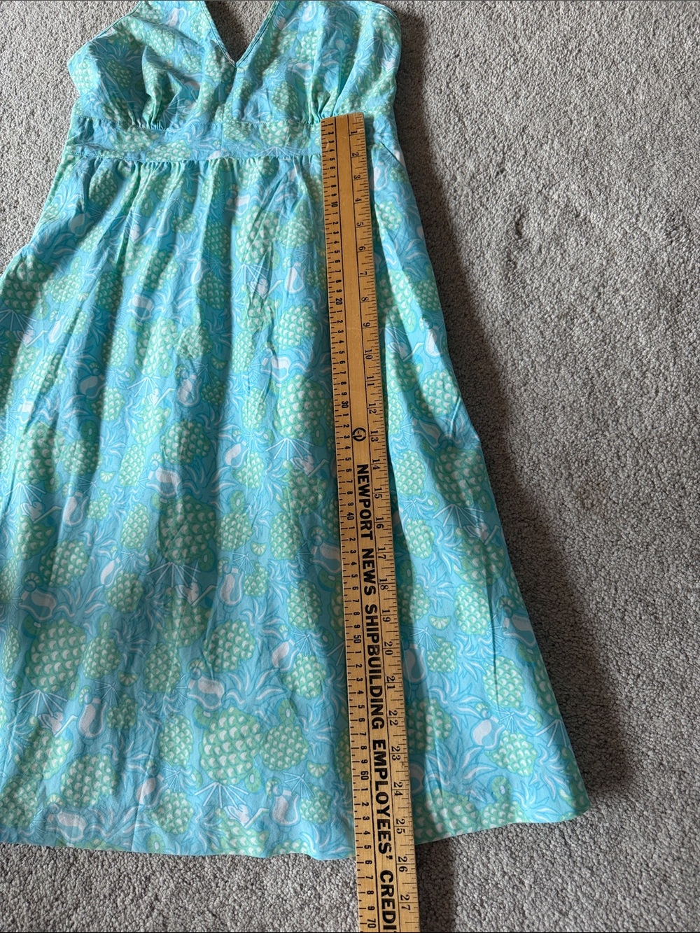 Vineyard Vines Halter Pineapple Dress Size 6 - Picture 6 of 8
